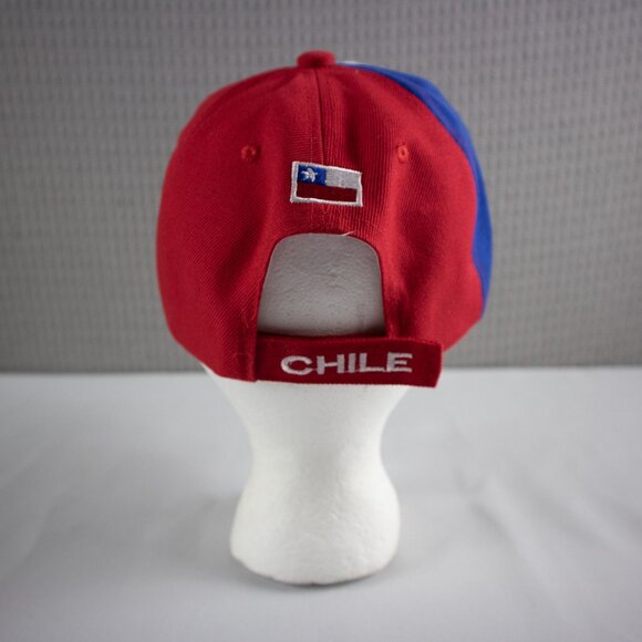 Chile Country Flag Embroidered Strapback Hat - Picture 4 of 8